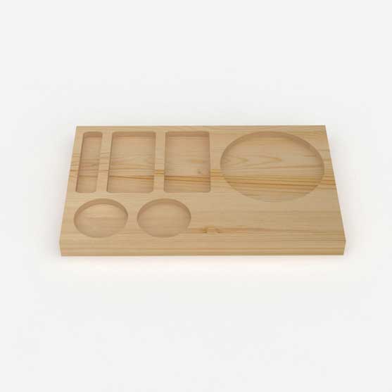 Wooden Kettle Presentation Unit