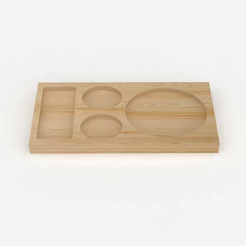 Wooden Kettle Presentation Unit