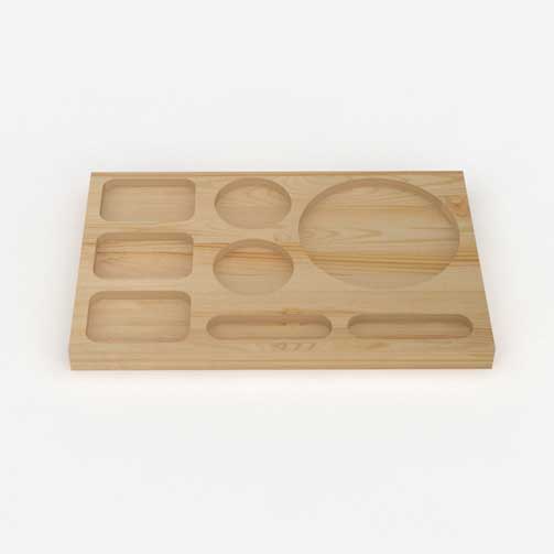 Wooden Kettle Presentation Unit