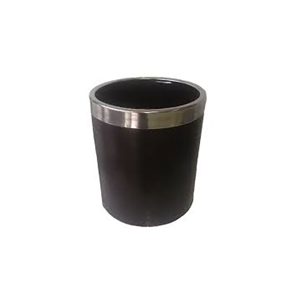 Leather Covered Trash Can